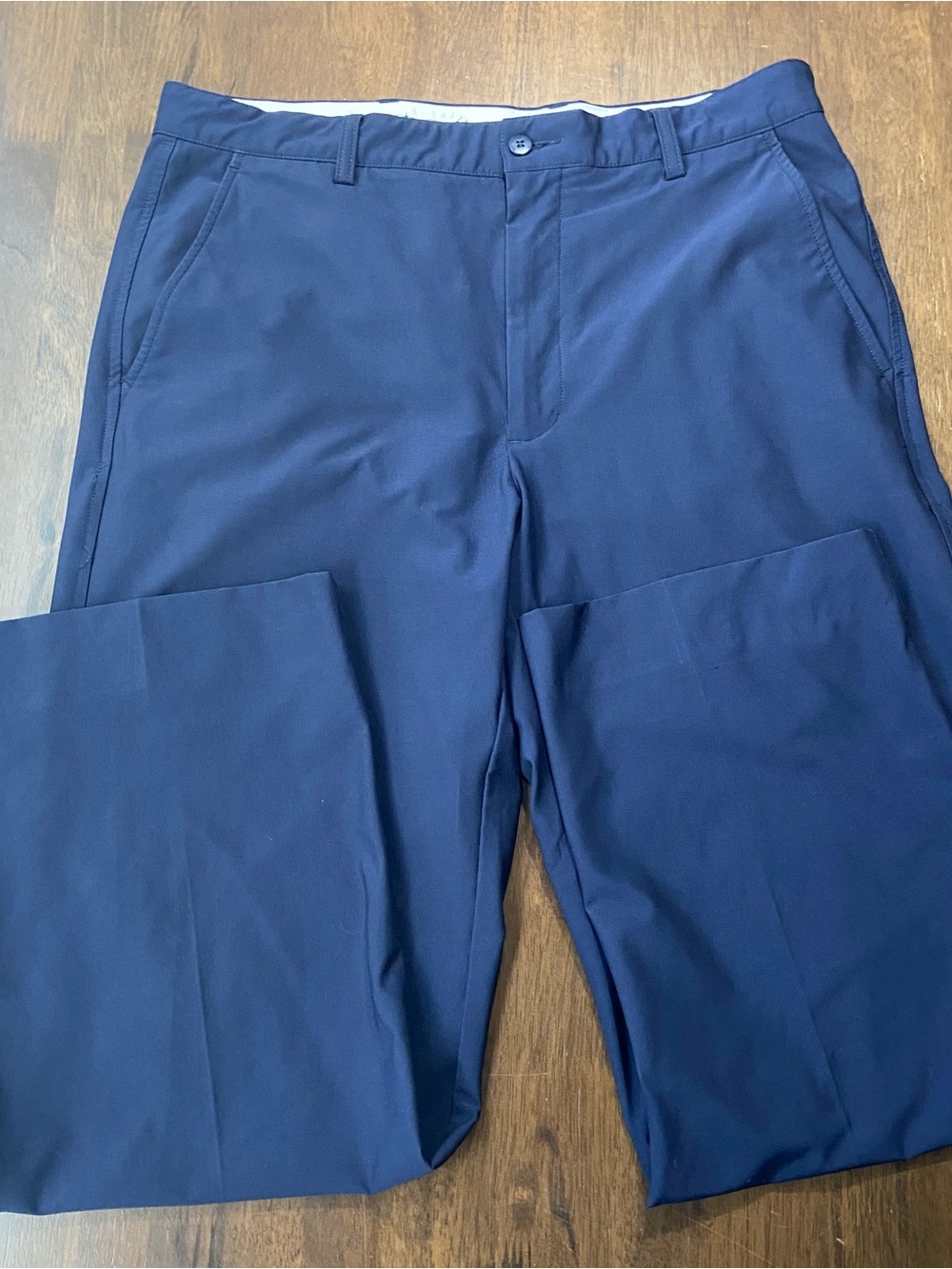 FootJoy FJ Performance Golf Pants Mens 34x29 Navy Blue Stretch Athletic Flaw
